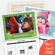Snapfish: Buy One, Get TWO Free or 50% off + FREE Ship Photo Calendars!